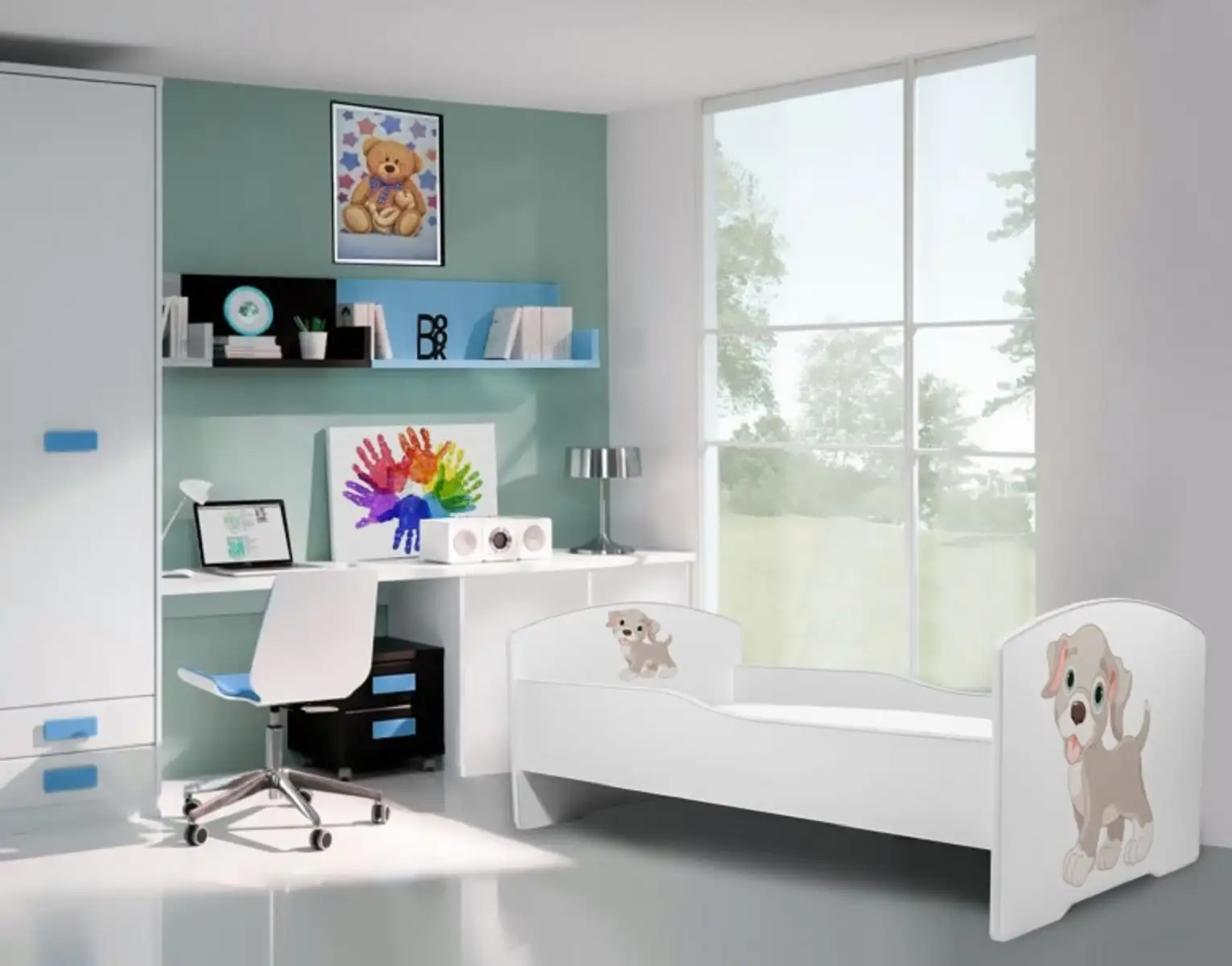 Łóżko z materacem PEPE DOG 140x70