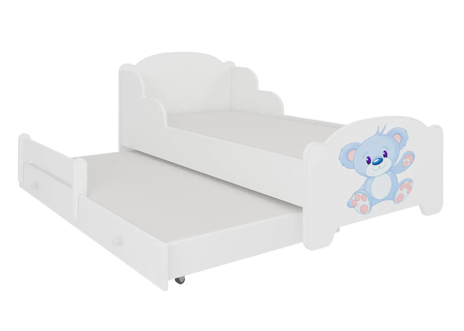 Łóżko podwójne z materacami AMADIS II BLUE BEAR 160x80 — 2
