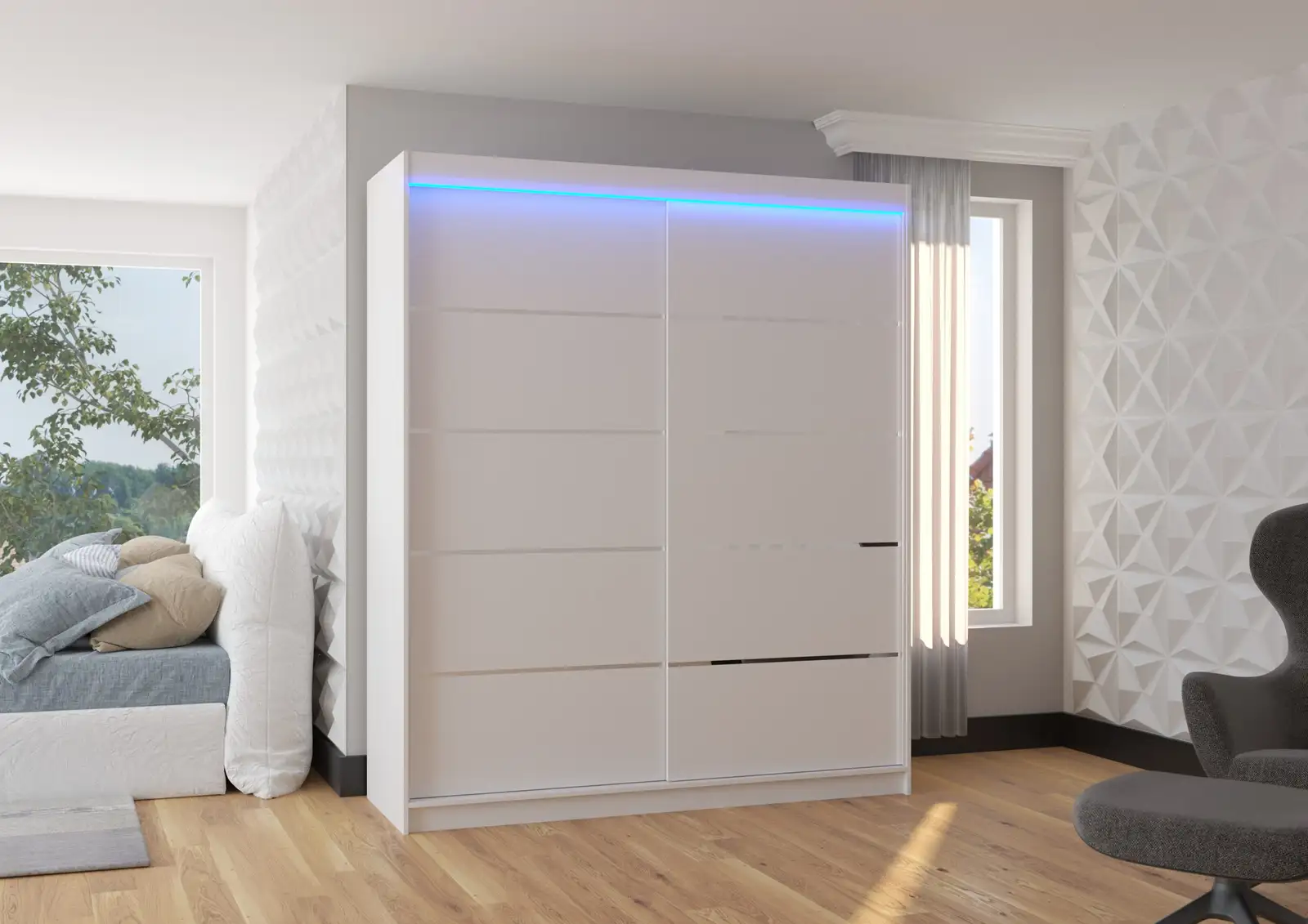 Szafa przesuwna z oświetleniem LED SPECTRA 180