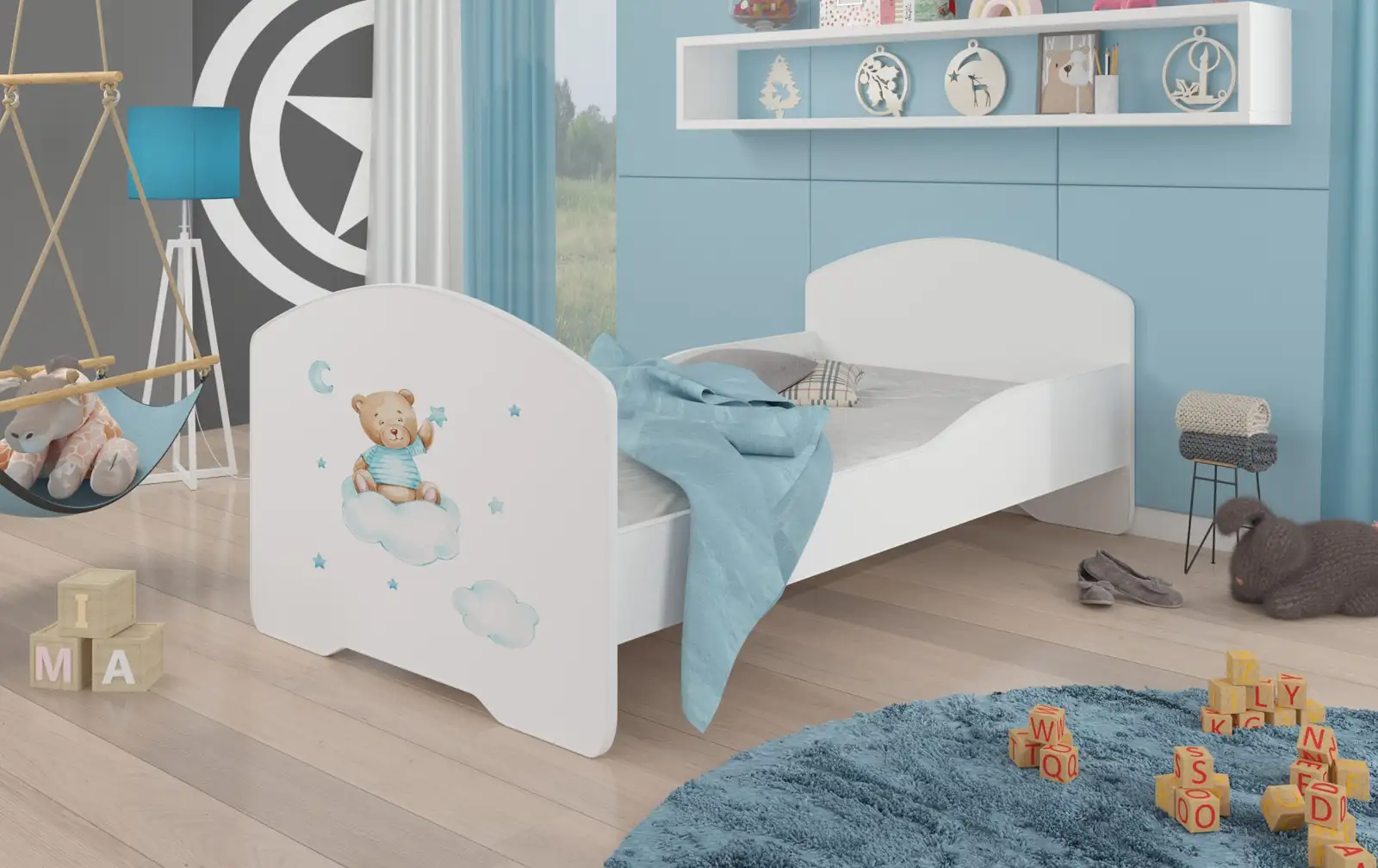Łóżko z materacem PEPE TEDDY BEAR AND CLOUD 160x80