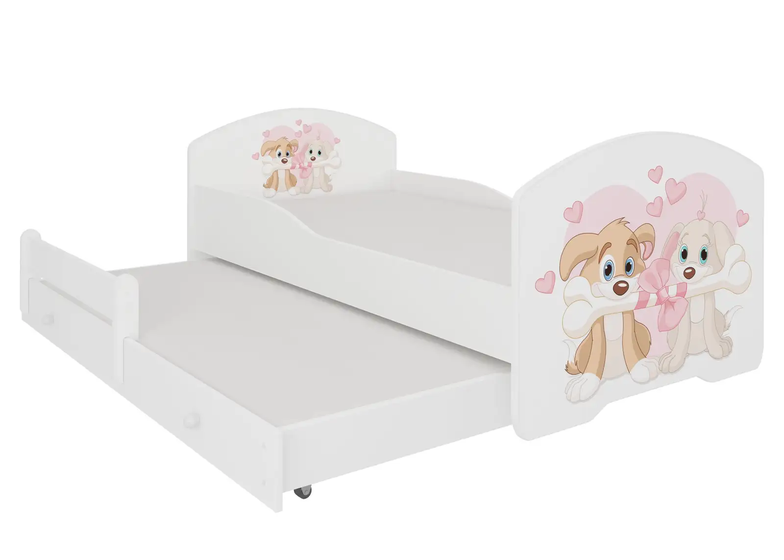 Łóżko podwójne z materacami PEPE II DOGS 160x80 — 2