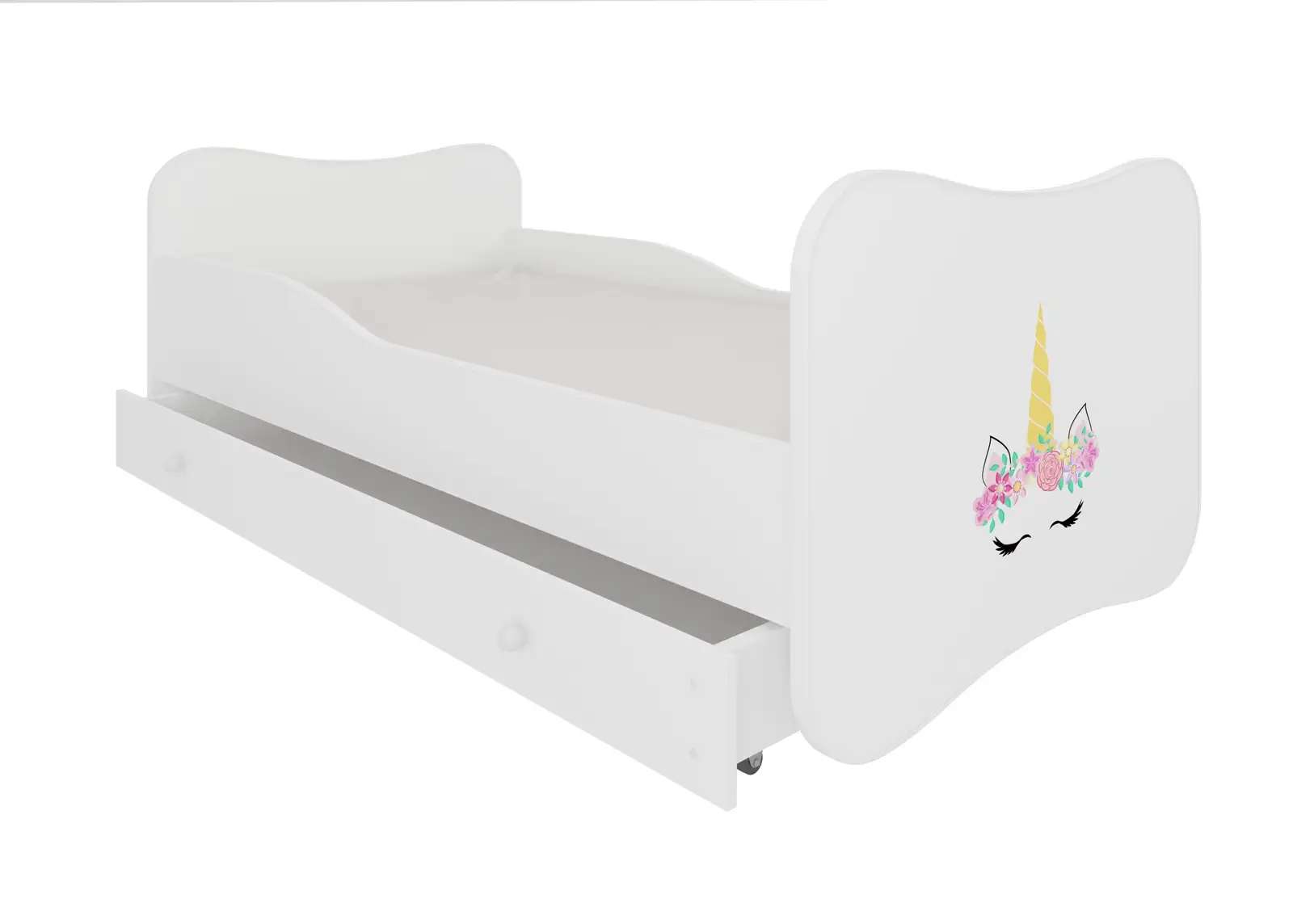 Łóżko z materacem i szufladą GONZALO UNICORN 160x80 — 2