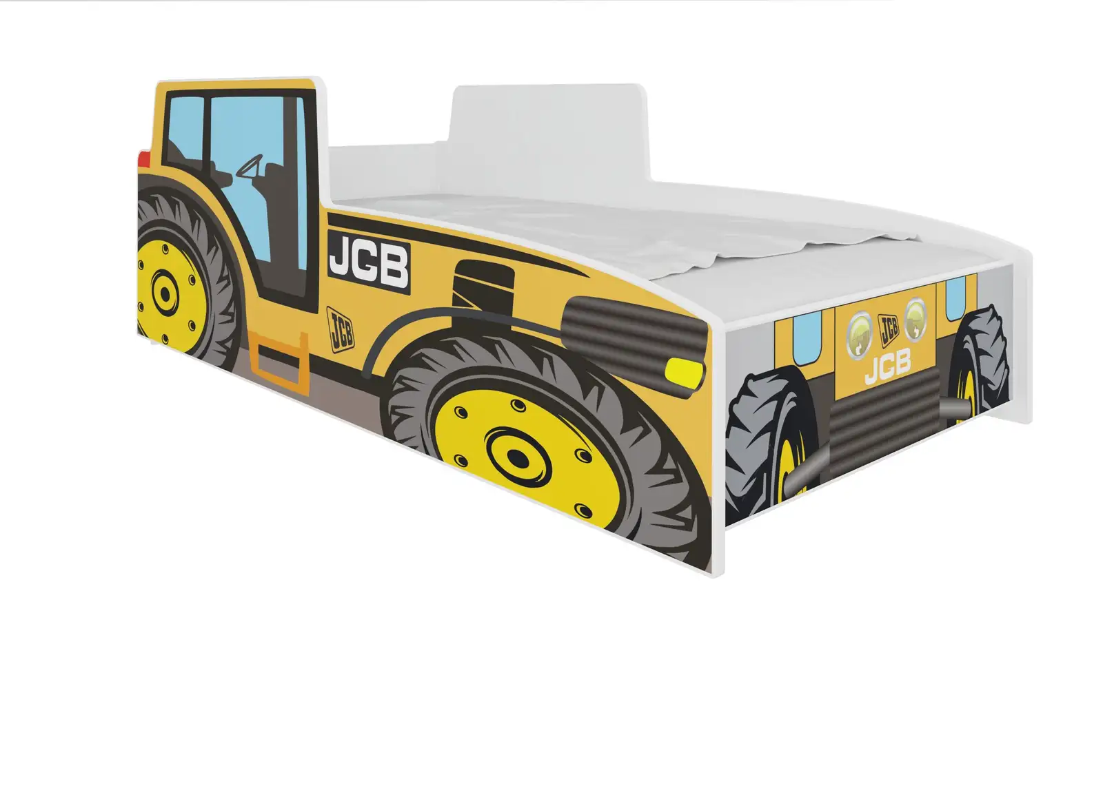 Łóżko z materacem TRACTOR YELLOW 140x70 — 2