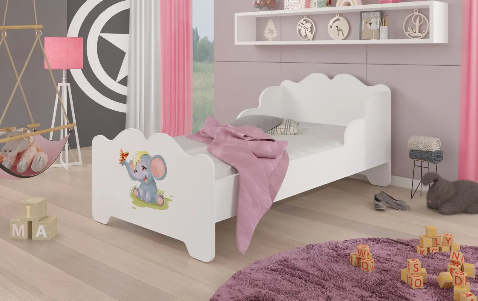 Łóżko z materacem XIMENA ELEPHANT 160x80