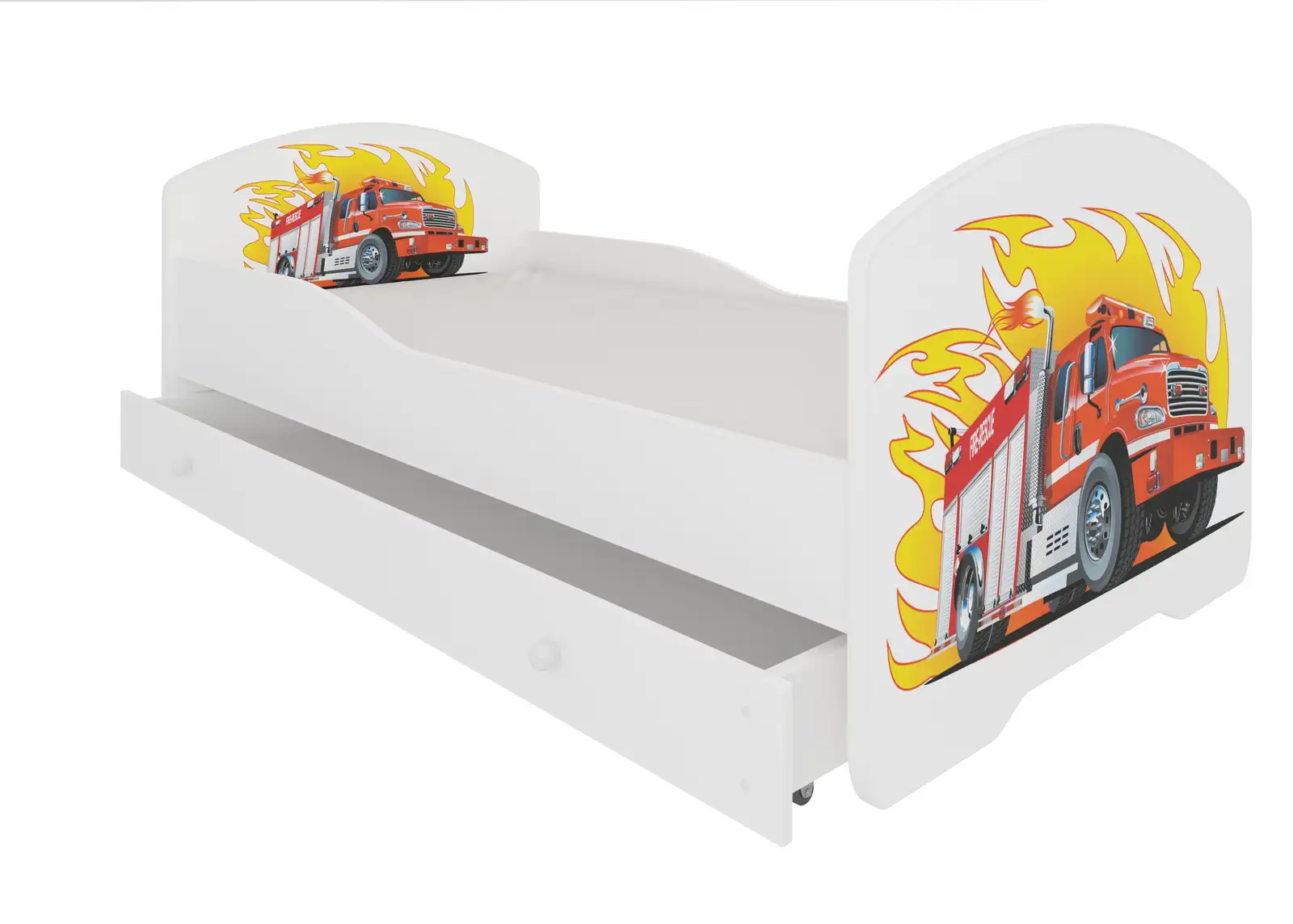 Łóżko z materacem i szufladą PEPE FIRE TRUCK 140x70 — 2