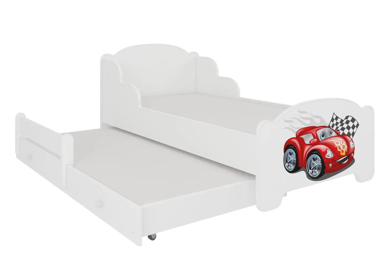 Łóżko podwójne z materacami AMADIS II CAR ZIGZAG 160x80 — 2