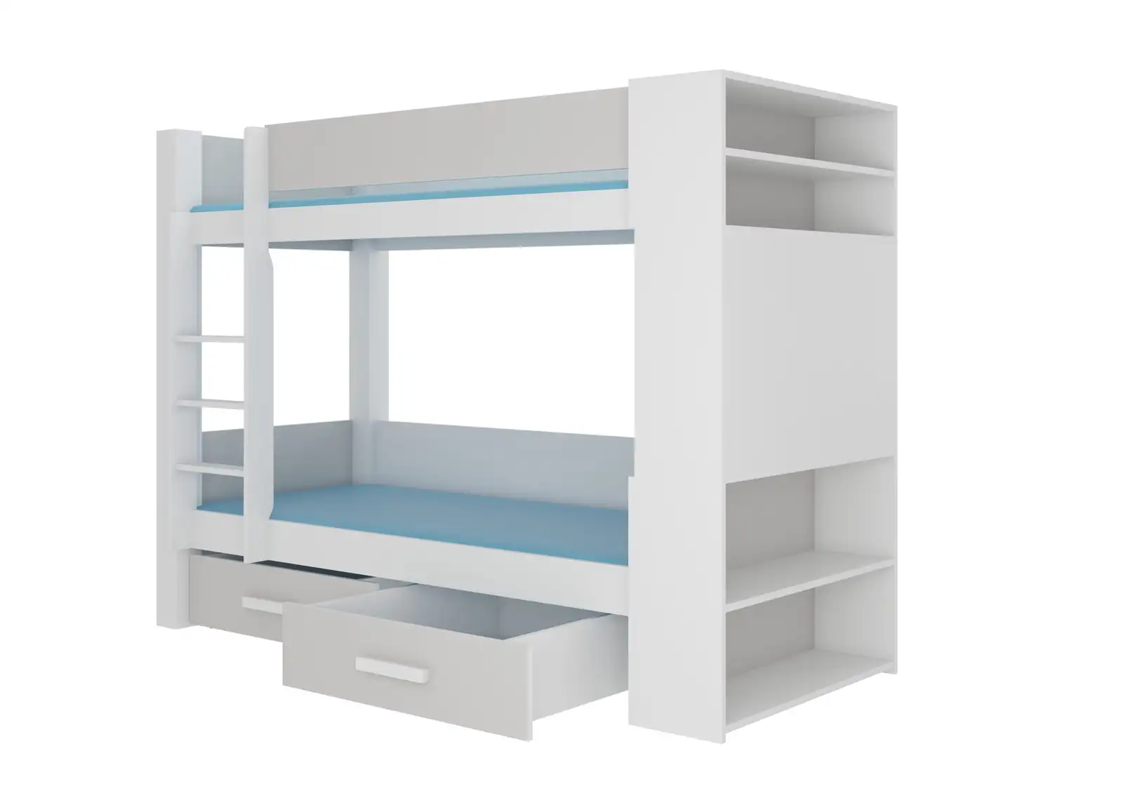 Łóżko piętrowe dwuosobowe z materacami GARET 180x80 — 2
