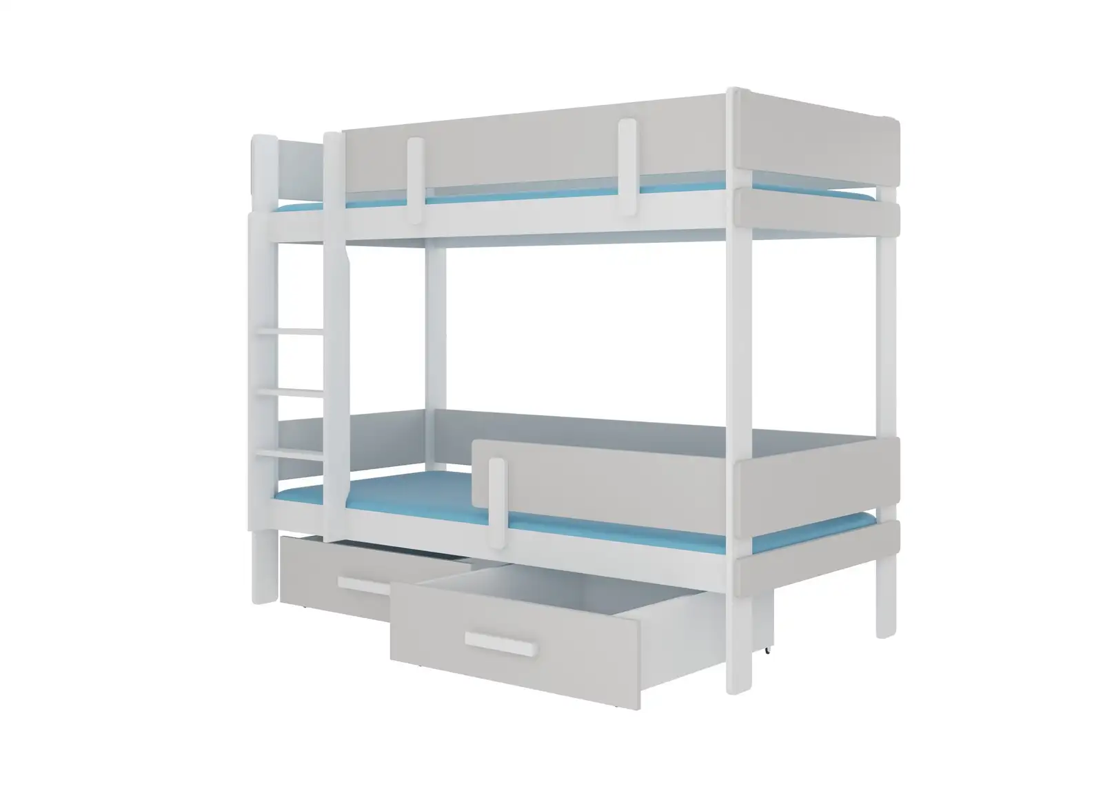 Łóżko piętrowe dwuosobowe z materacami ETIONA 180x80 — 2