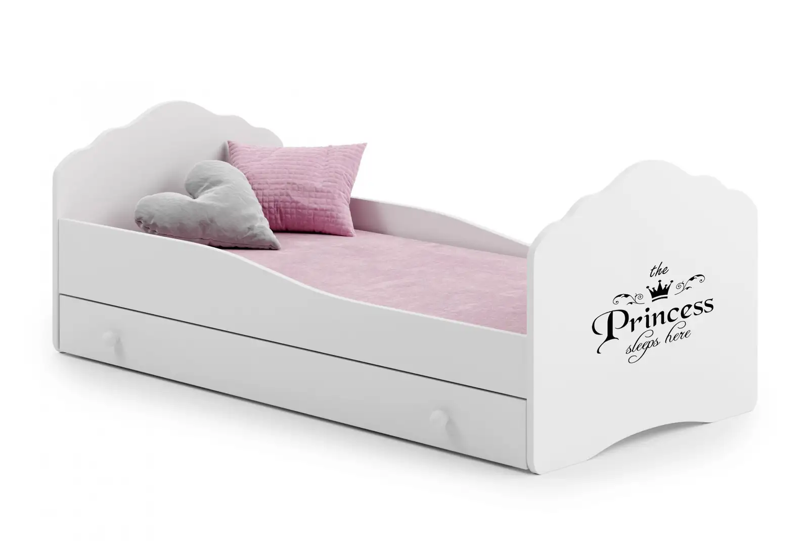 Łóżko z materacem i szufladą CASIMO PRINCESS BLACK 160x80 — 2