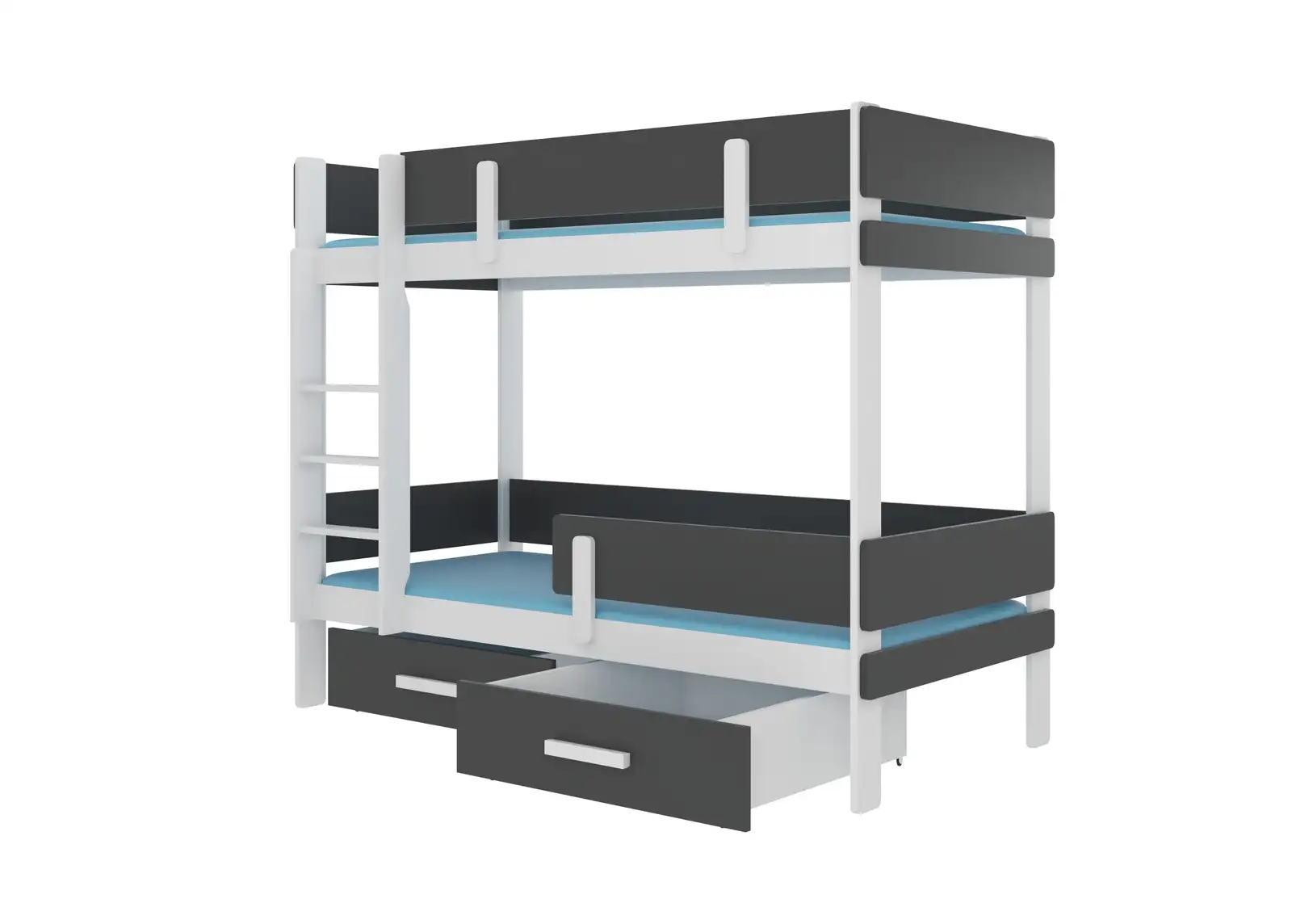 Łóżko piętrowe dwuosobowe z materacami ETIONA 180x80 — 2
