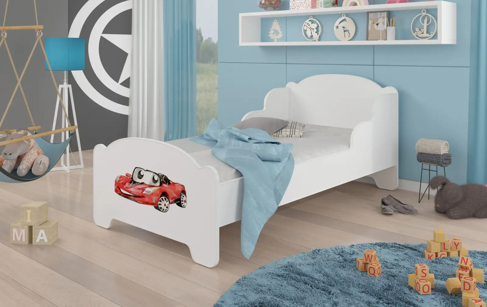 Łóżko z materacem AMADIS RED CAR 140x70