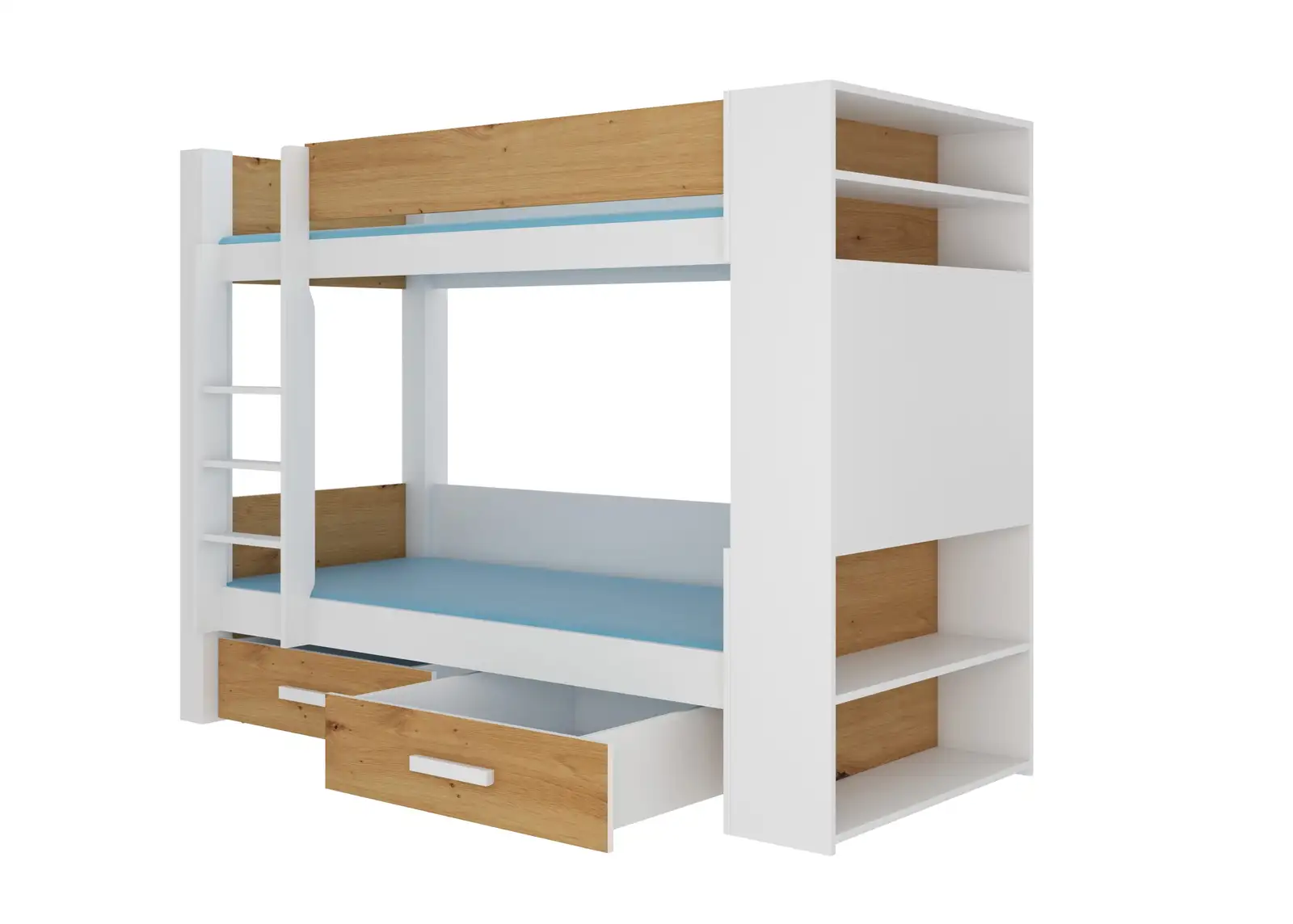 Łóżko piętrowe dwuosobowe z materacami GARET 180x80 — 2