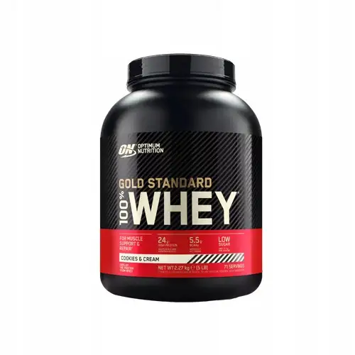 OPTIMUM 100% WHEY GOLD STANDARD 2270 IZOLAT BIAŁKA — 2
