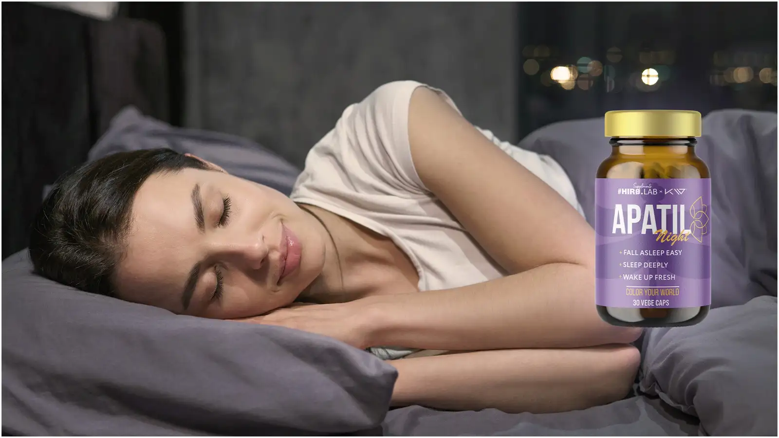 Hiro.Lab x Kamila Wybrańczyk Apatil Night NA SEN MELATONINA WALERIANA 30kap — 6