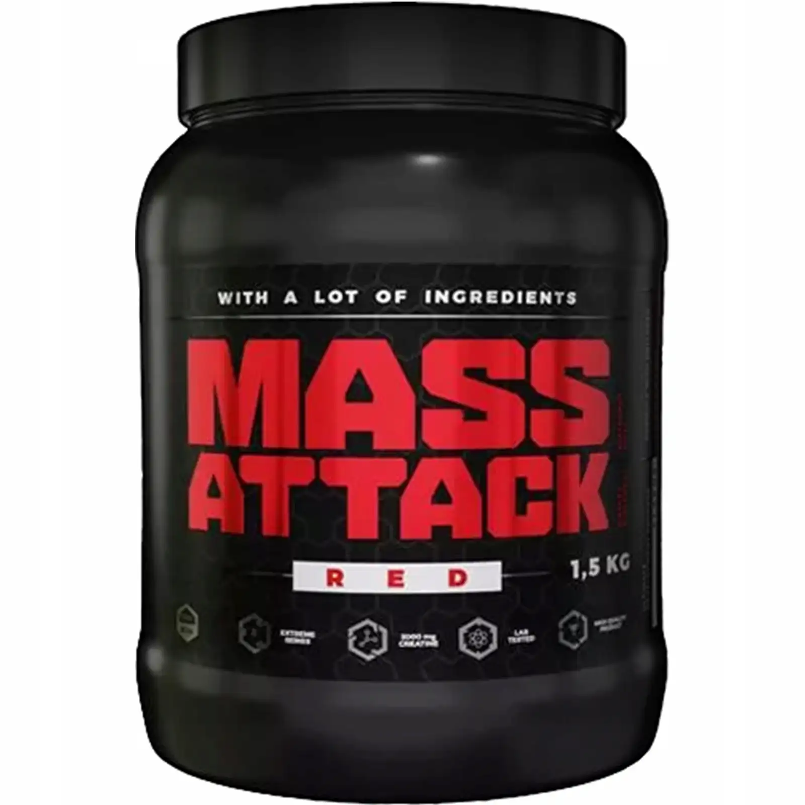 FitLabs Mass Attack 1500g GAINER KREATYNA BCAA NA MASĘ