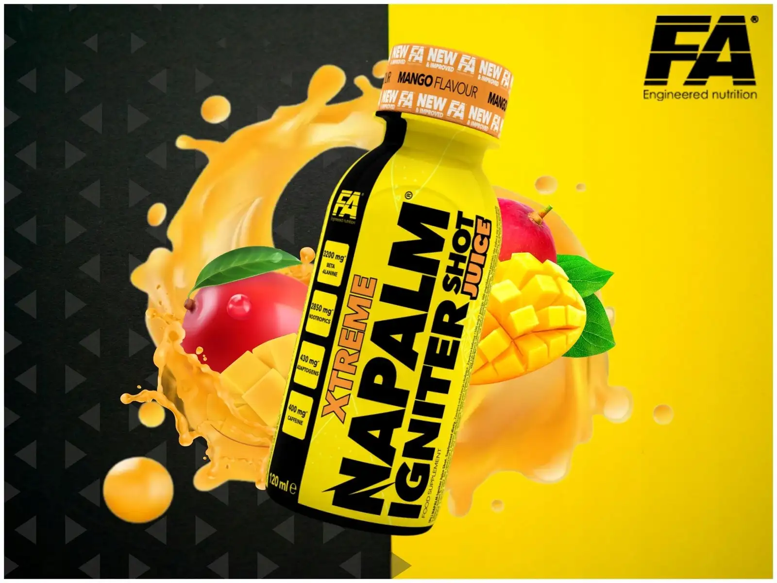 FA NAPALM JUICE SHOT 12x 120ml SZOT PRZEDTRENINGOWY — 4