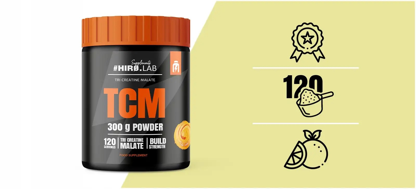 KREATYNA CREATINE 300 g SIŁA - MASA POWDER TCM MOCNY ENERGIA HIRO.LAB — 3