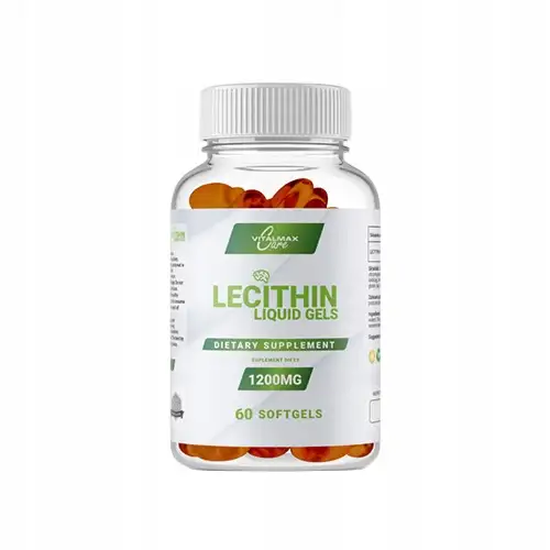 Lecytyna Sojowa 1200mg 60 kapsułek Koncentracja Pamięć Wątroba Jelita — 2