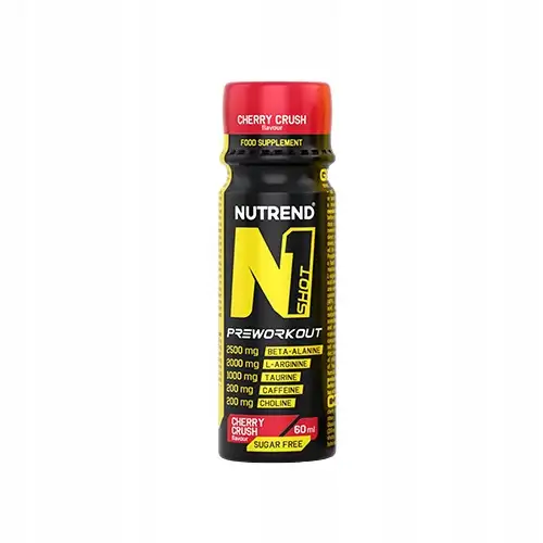 NUTREND N1 Shot PreWorkout 60ml Guarana Kofeina Ekstrakt Zielonej Herbaty — 2