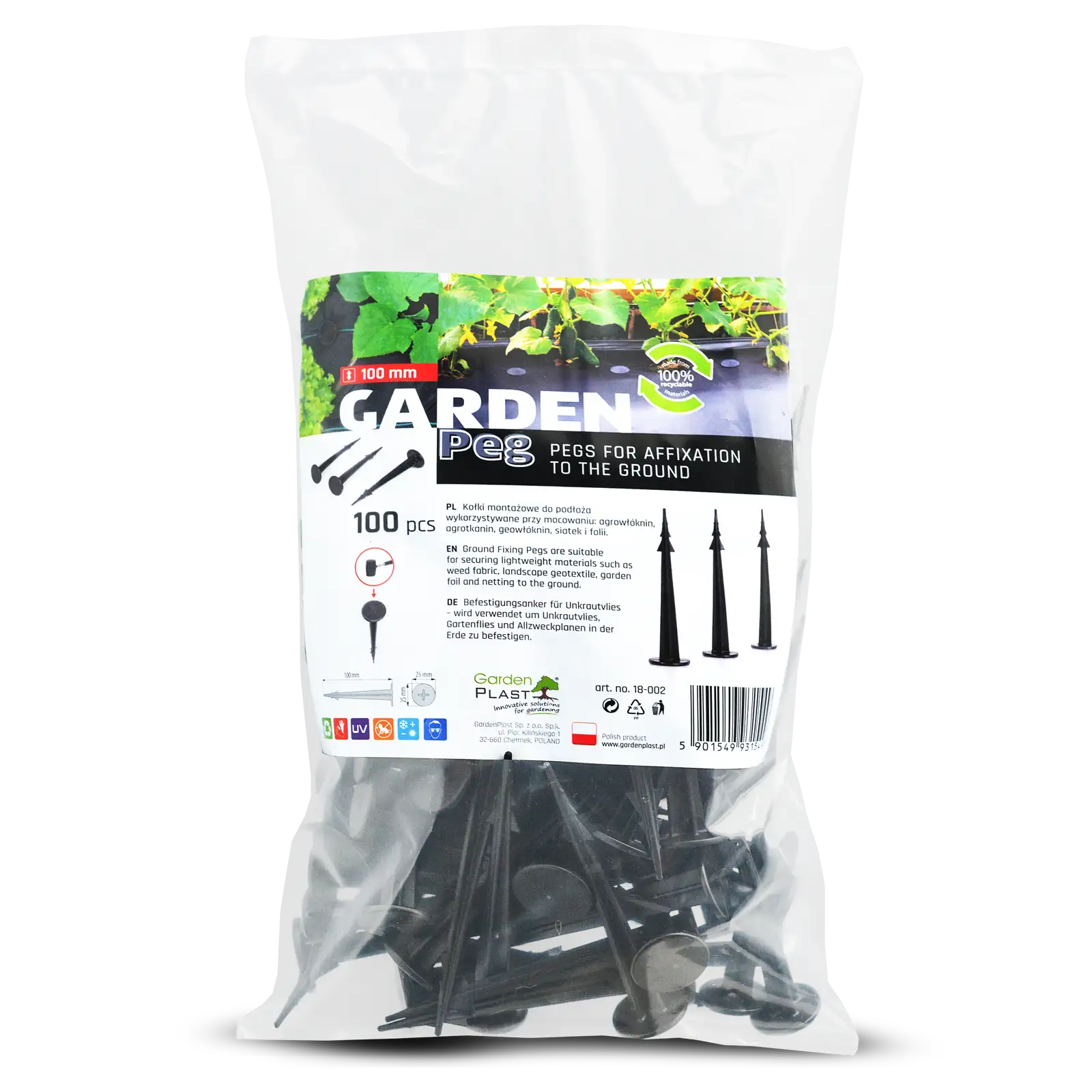 Kołki GARDENPEG 100mm - 100 szt — 4