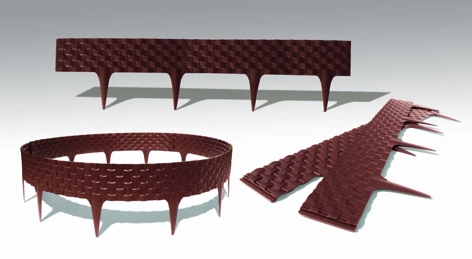 PALISADA płotek ogrodowy terakota 80 cm RATAN — 2