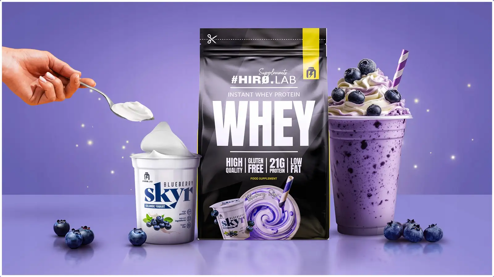 Białko koncentrat serwatkowe WPC 750 g Instant Whey Protein Jagoda Hiro — 6