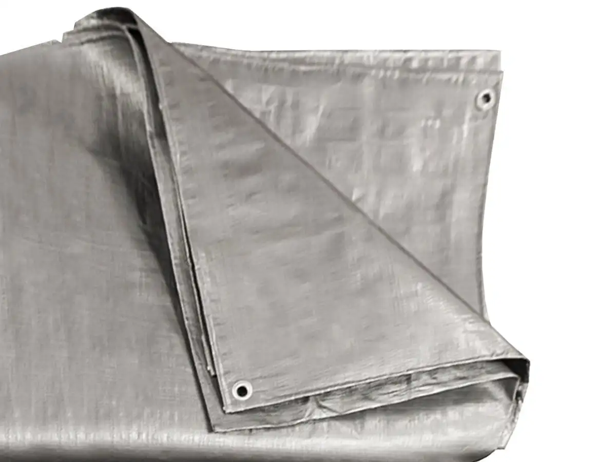 Plandeka srebrna Mega Gruba 130 g/m2 - 3x5 m — 4