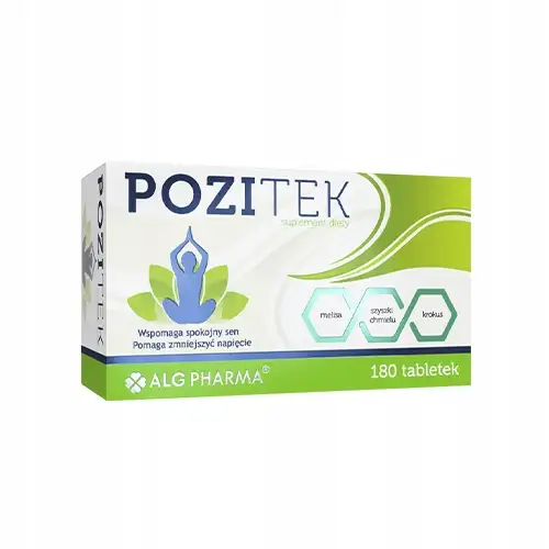 Pozitek 180 tabletek redukcjia stresu poprawa snu — 2