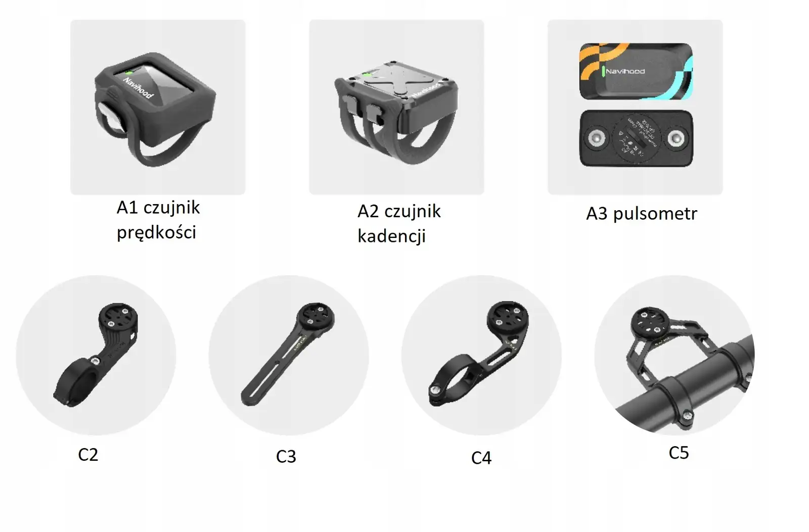LICZNIK KOMPUTER ROWEROWY NAWIGACJA GPS BT aplikacja MEILAN Navihood L1 — 9