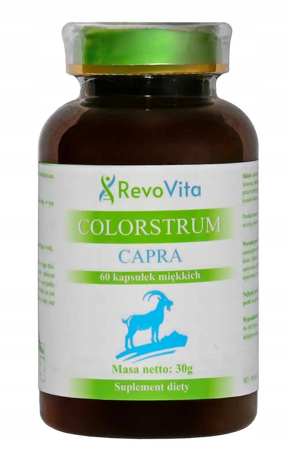 Colostrum Capra Kozie KOLOSTRUM 500mg IG40% siara 60 kapsułek — 4