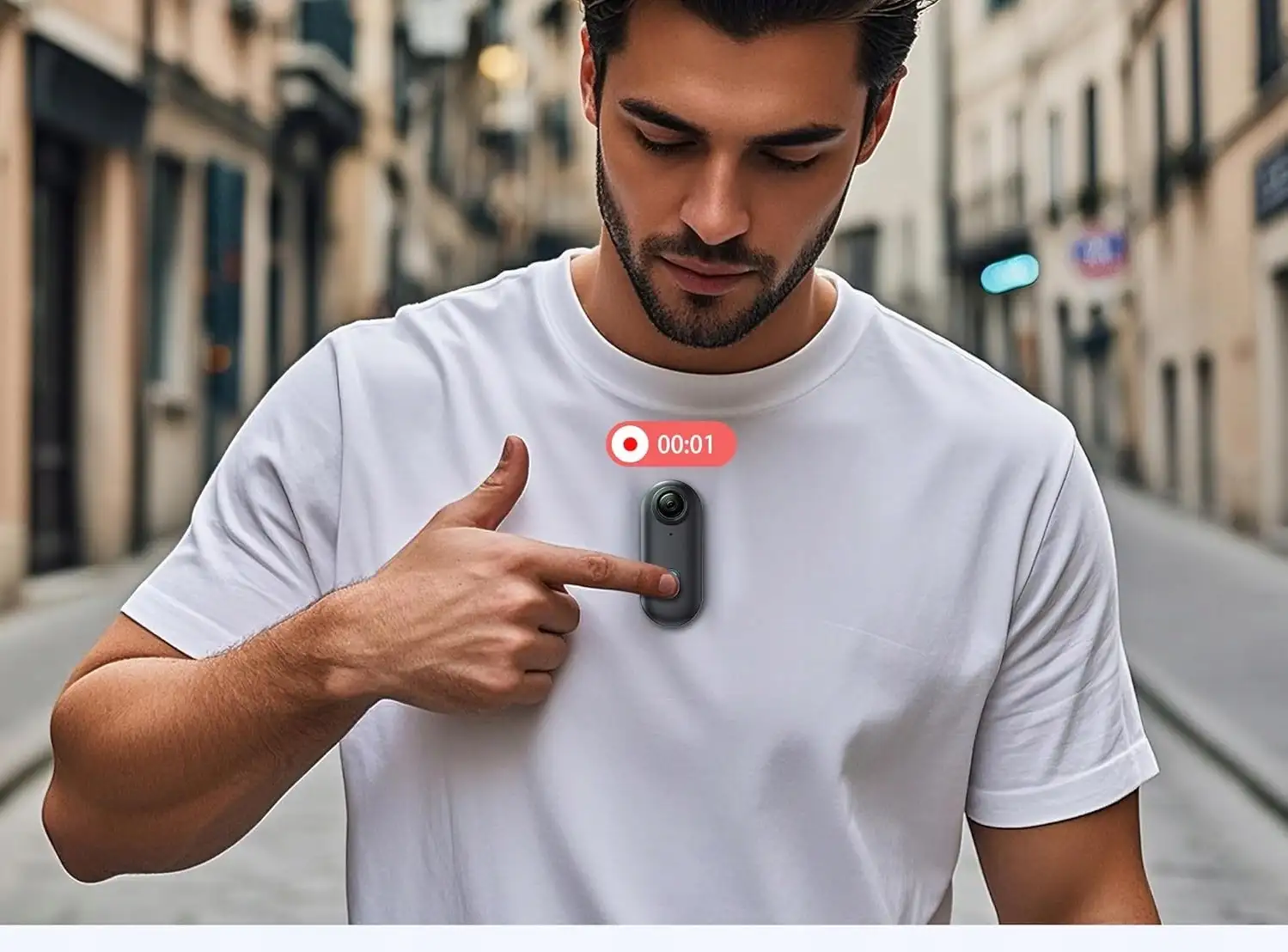 Mini Kamera Sportowa HD 4K Wodoodporna Kąt 140° WiFi Adaptery Akcesoria — 7