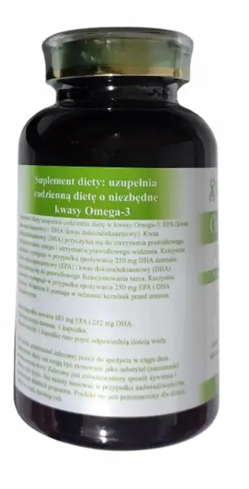 RevoVita Omega 3 Olej rybi 683mg EPA + 252mg DHA w kapsułce, Wit. E,120kaps — 2