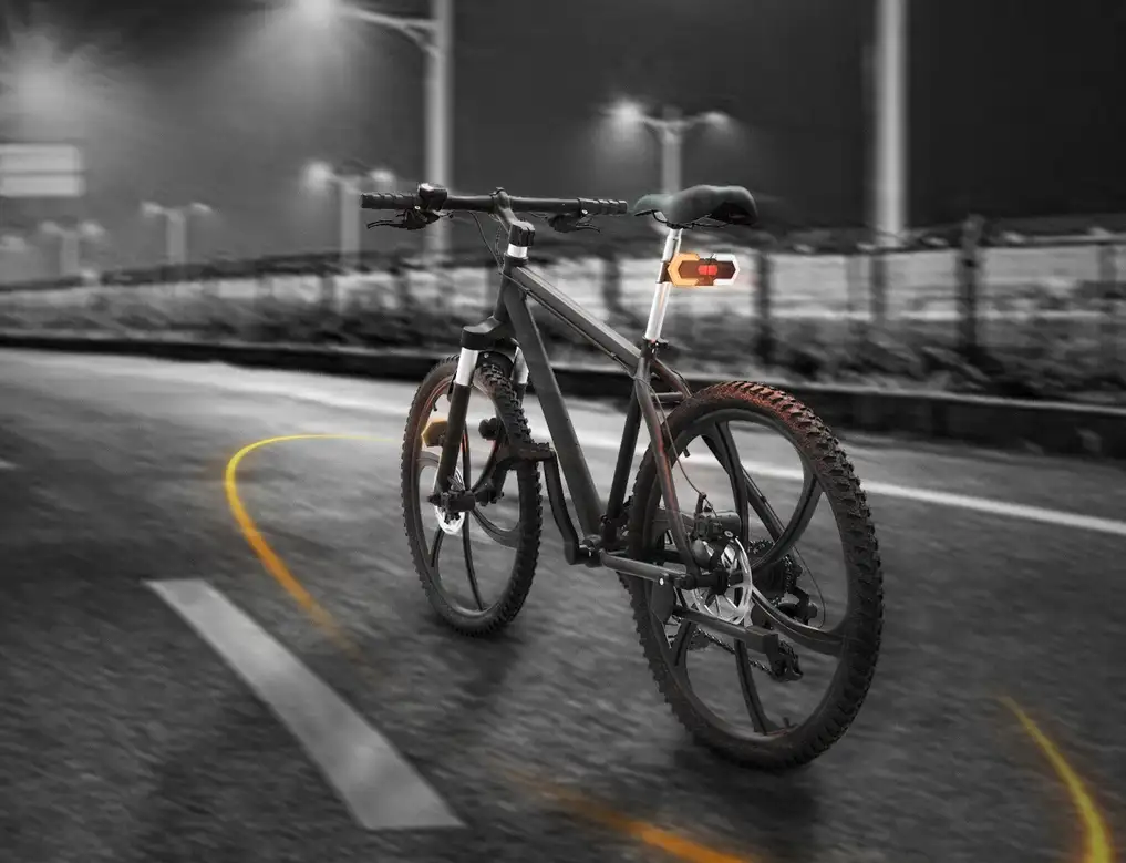 KIERUNKOWSKAZY LED 4 SZT LAMPKI TYŁ PRZÓD HULAJNOGI ROWEROWE BEZPRZWODOWE — 6