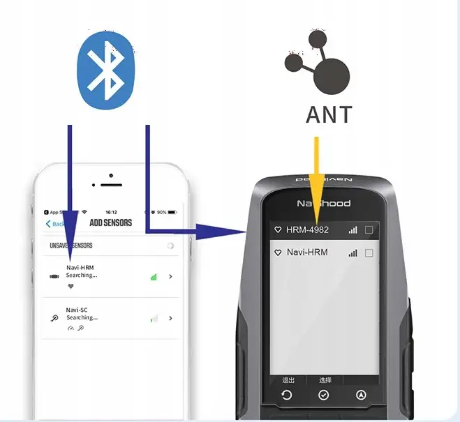 CZUJNIK KADENCJI NA KORBĘ ROWEROWY czujnik kadencja BLUETOOTH A2 Meilan — 7