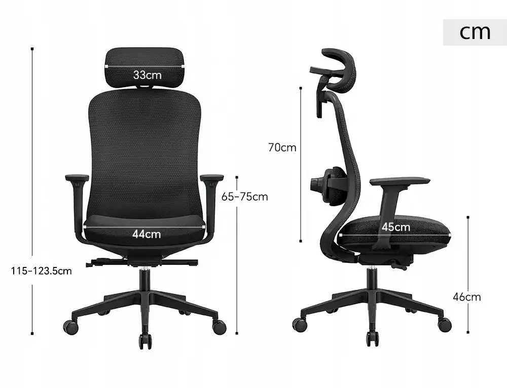 Fotel biurowy ergonomiczny ANGEL fizjO z funkcją masażu — 10