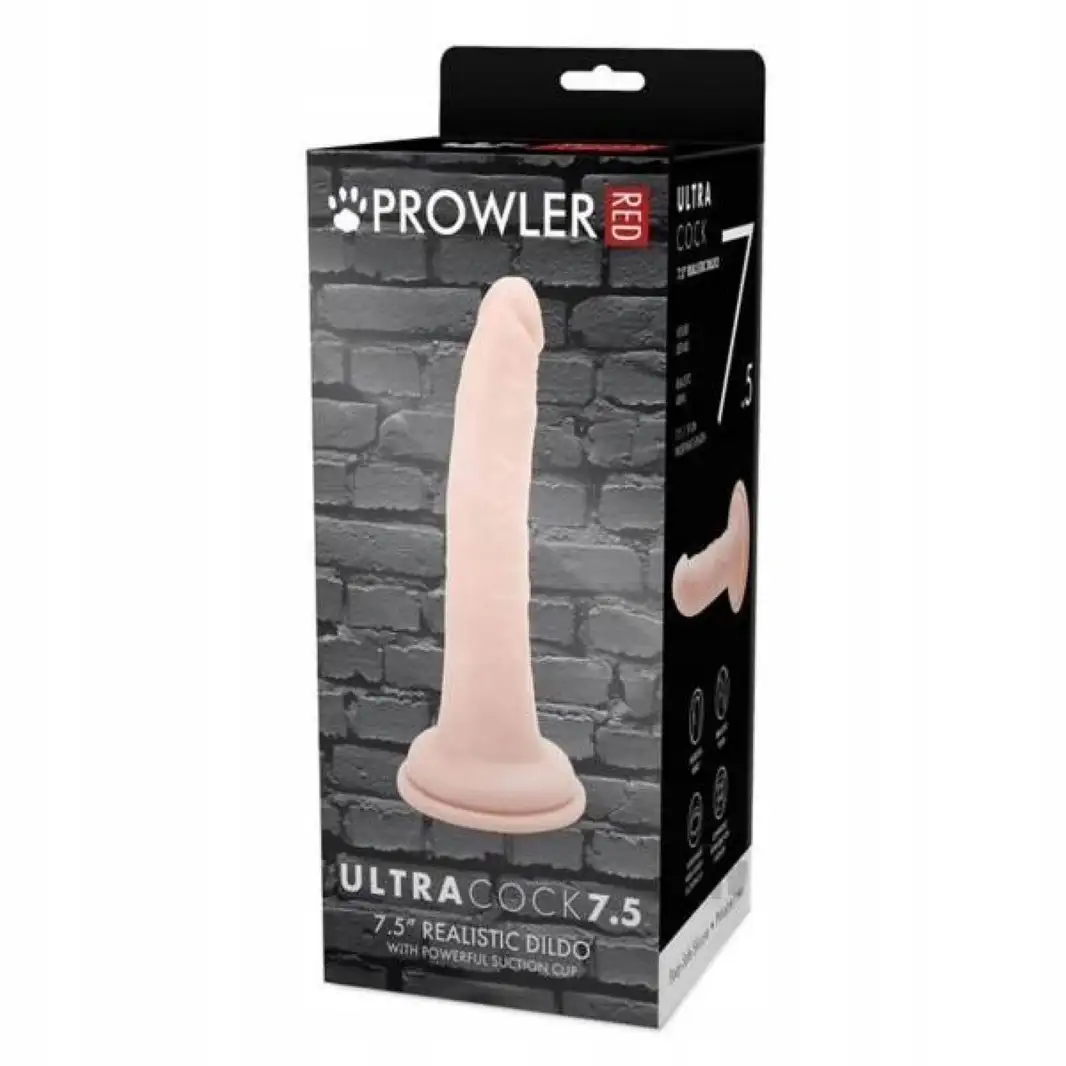 MIĘKKIE DILDO REALSITYCZNY PENIS SZTUCZNY CZŁONEK Z PRZYSSAWKĄ 17,5 cm — 2