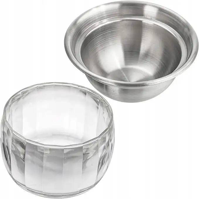 ZENFUN 2 sztuki chłodzonych misek do dipów z akrylową podstawą do lodu — 4