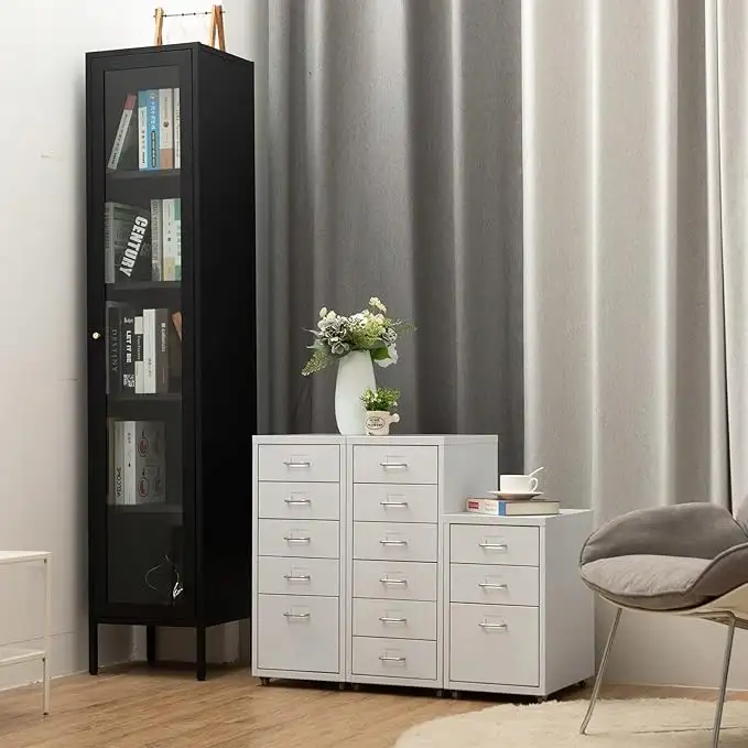 Szafka na dokumenty HollyHOME z 5 szufladami 28 x 41 x 66 cm — 5