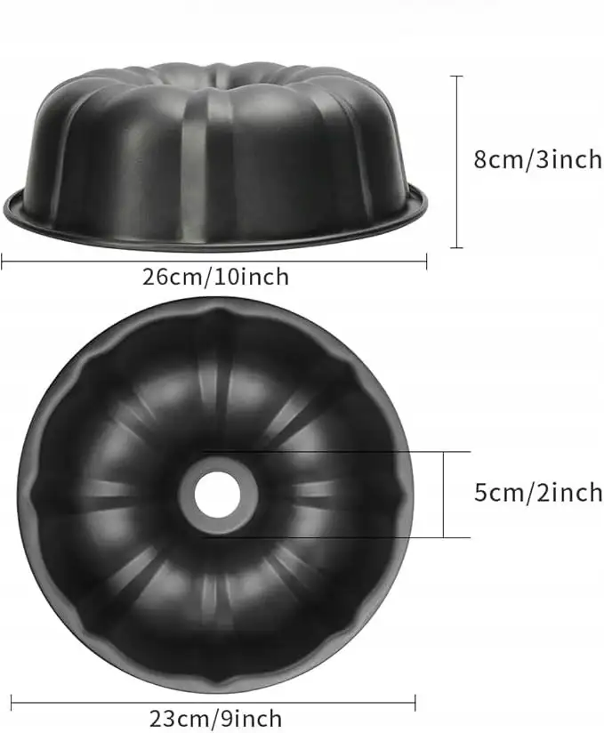 Forma do babki Oamceg średnica 24cm zestaw 2 sztuki — 3