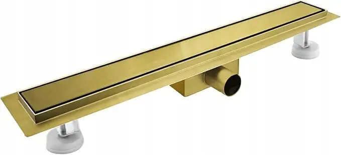 Odpływ prysznicowy liniowy sunrik 80 cm złoty