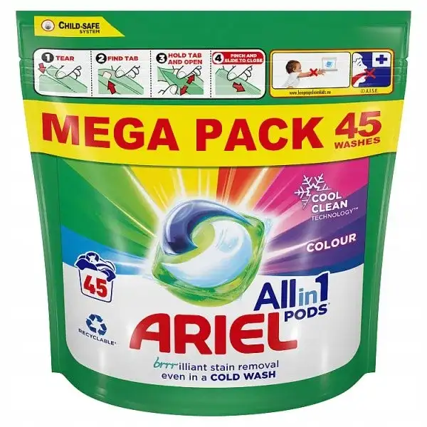 Kapsułki do prania kolorów Ariel All in 1 Pods 45 szt.