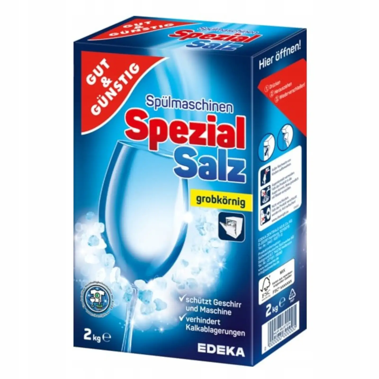 Sól do Zmywarki Ochronna Niemiecka G&G Spezial Salz 2kg Zmiękcza Wodę — 17