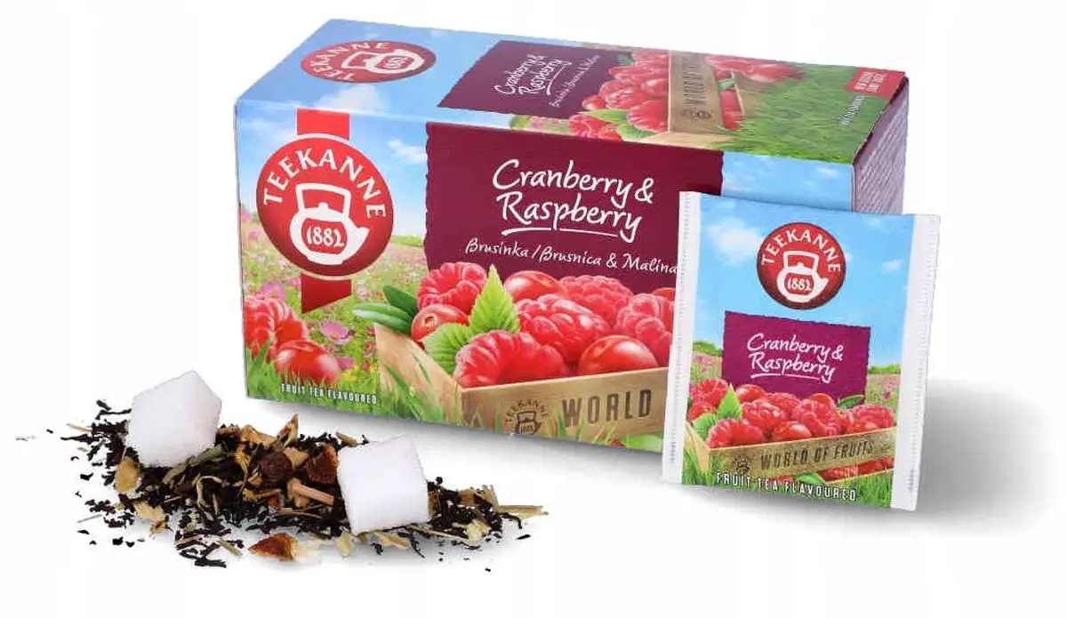 Teekanne World of Fruits Cranberry Raspberry Aromatyzowana herbata — 3