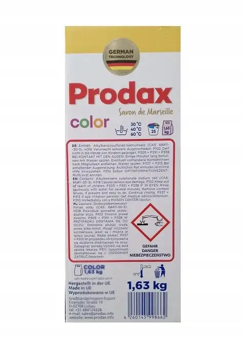 Prodax proszek do prania kolorów 1,63 kg — 2