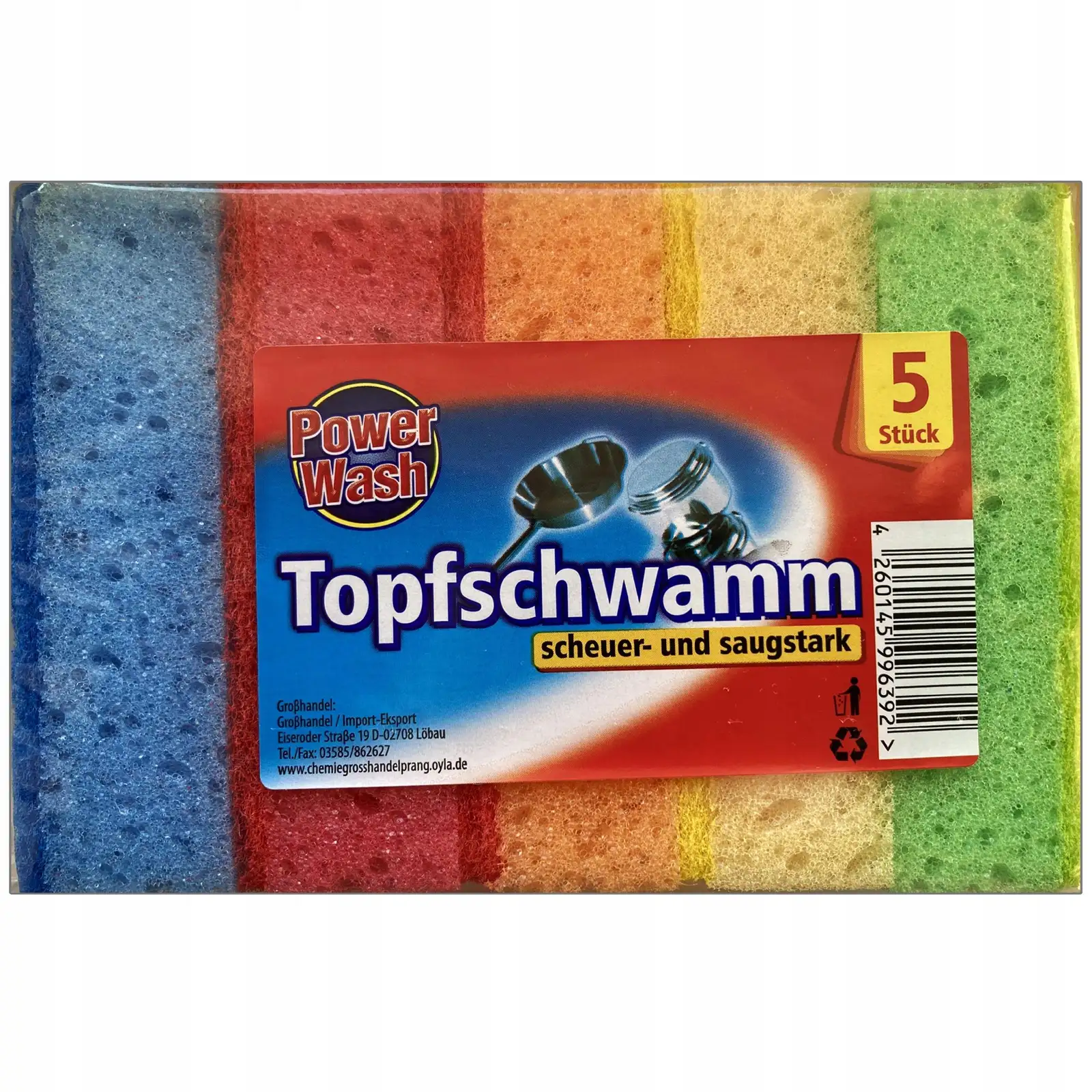 Zmywak kuchenny ostry Power Wash 5 szt. — 10