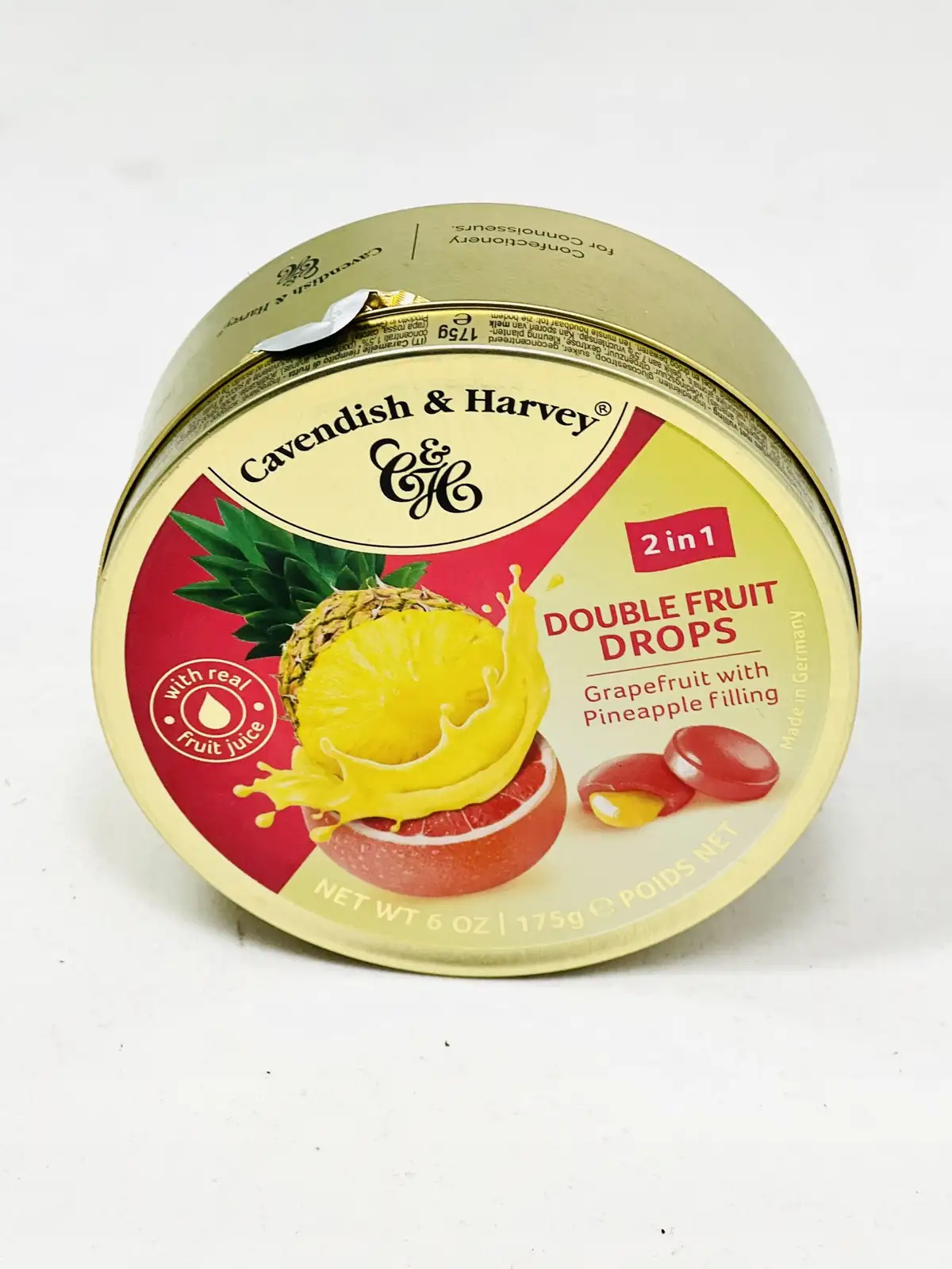 Cavendish&Harvey Double Fruit Drops Grapefruit Pineapple 175 g — 8