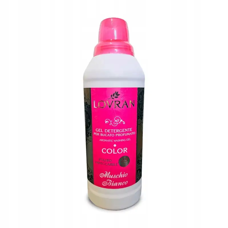LOVRAN MUSCHIO BIANCO COLOR GEL do prania ubrań kolorowych 1L 25prań — 2