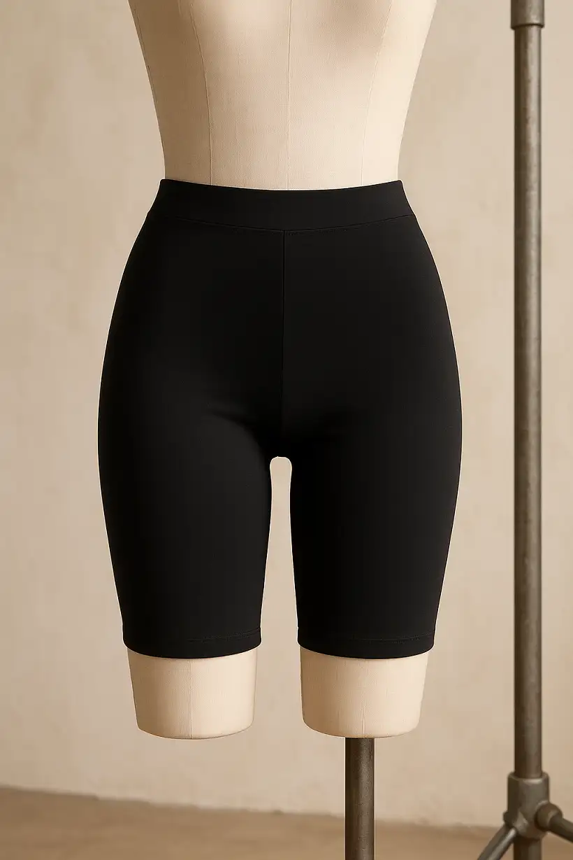 Legginsy bawełniane Ala czarne krótkie — 4