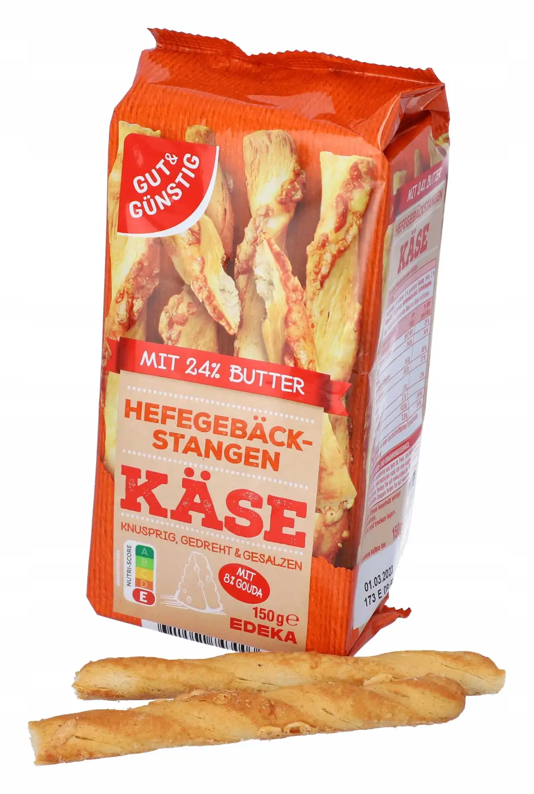 Paluszki Gut & Gunstig serowy 150 g — 12