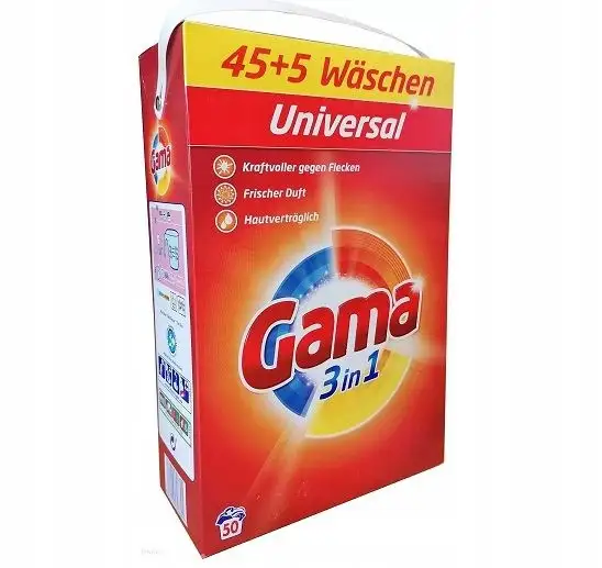 Gama Proszek uniwersalny do prania 3kg |50 prań — 7